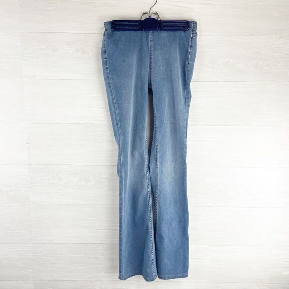 Free People We The Free Penny Pull On High Rise Flare Jeans - Picture 3 of 8